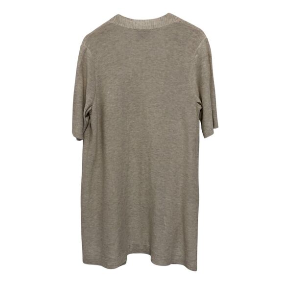 Eileen Fisher Merino Wool Blend Open Cardigan Sweater System in Cream - Size L - Picture 6 of 8